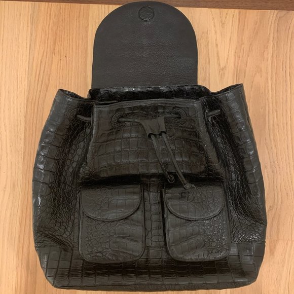 Nancy Gonzalez Crocodile Drawstring Backpack - Picture 7 of 8